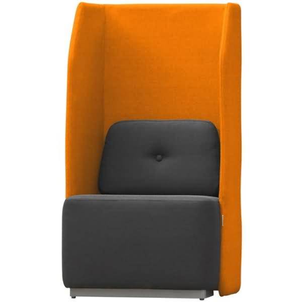 Sitzsofa Soft Einzelsitz orange/grau