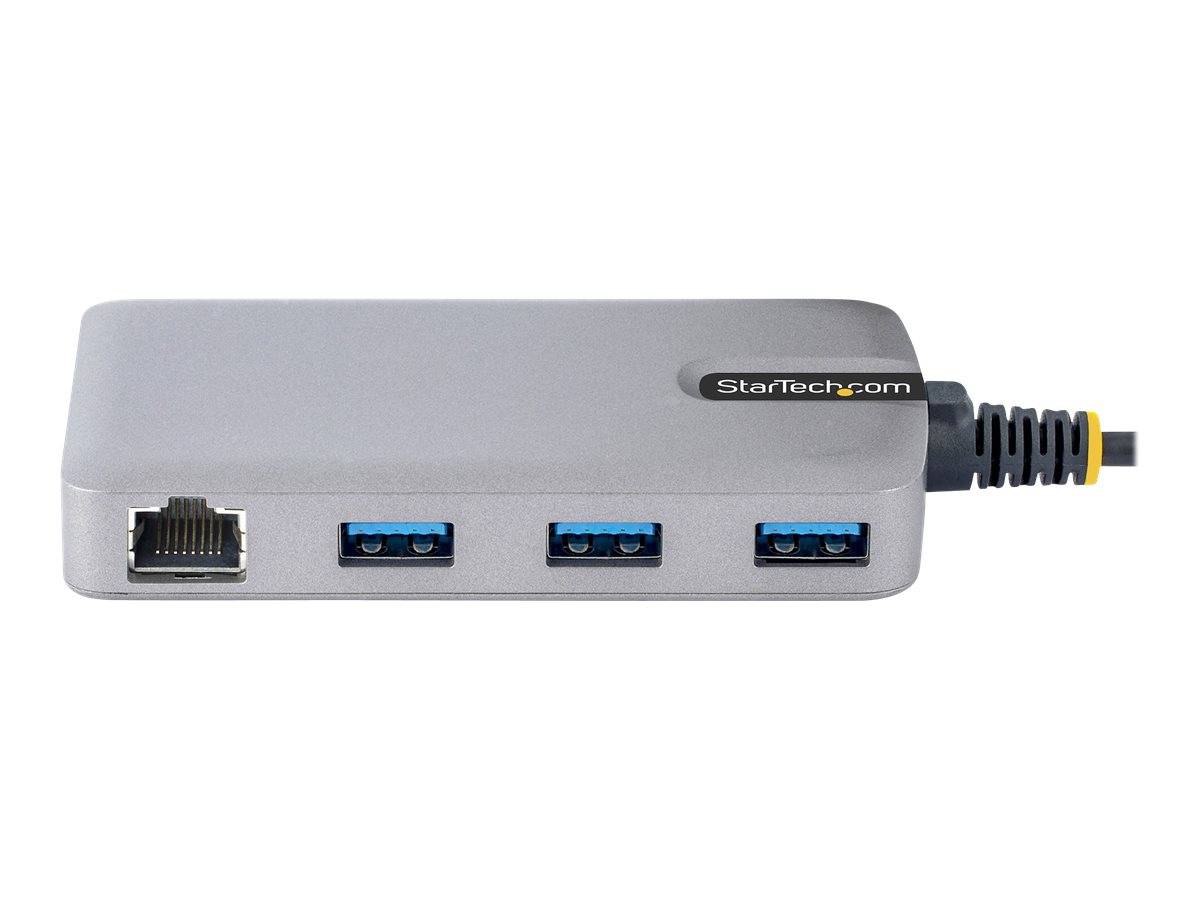 StarTech.com 3-Port USB-C Hub with Ethernet, 3x USB-A Ports, Gigabit Ethernet, USB 3.0 5Gbps, Bus-Powered, USB Type-C Hu