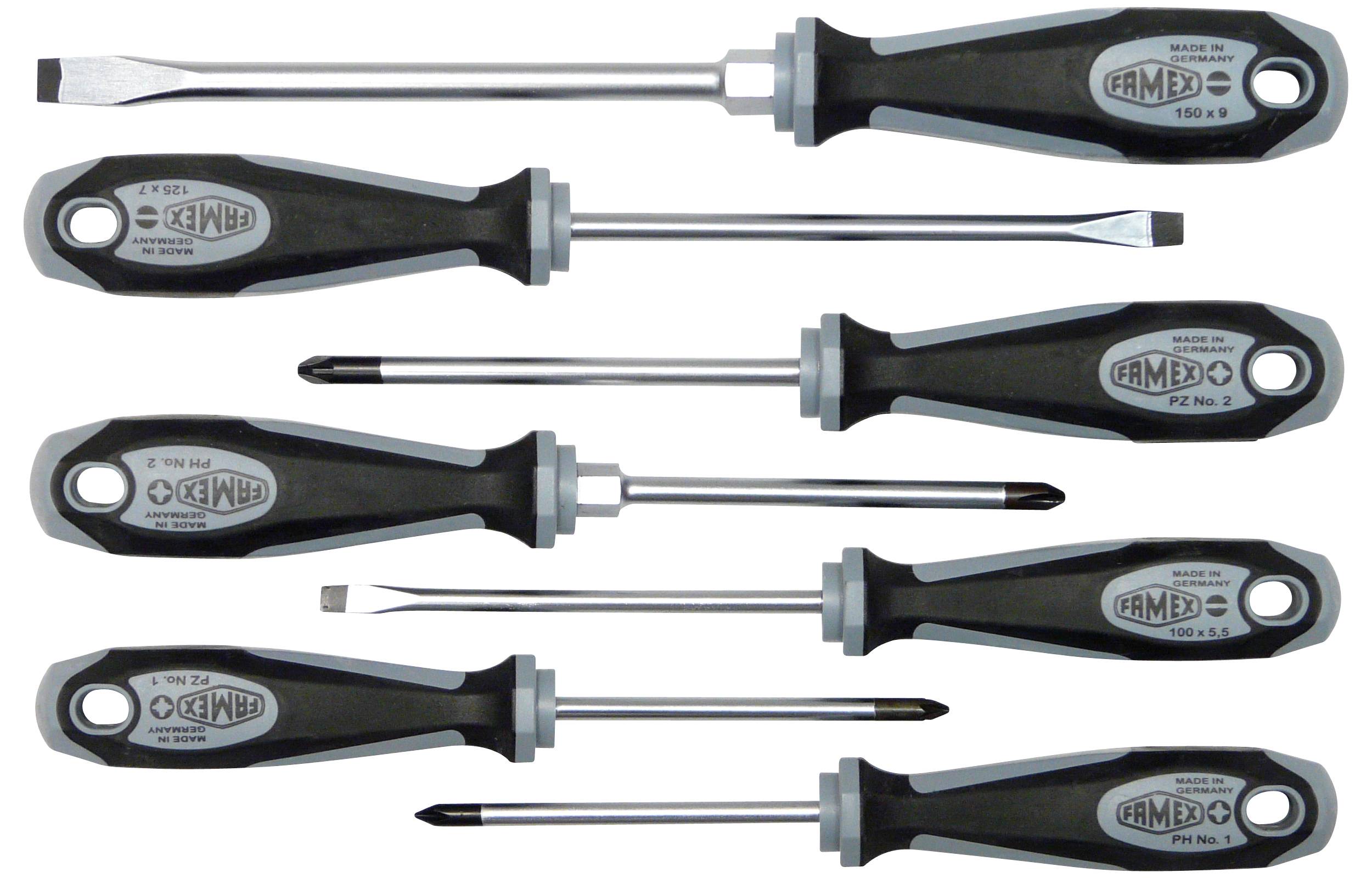 Schraubendreher Satz FAMEX 7705-7 - aus deutscher Produktion - 7-telig
