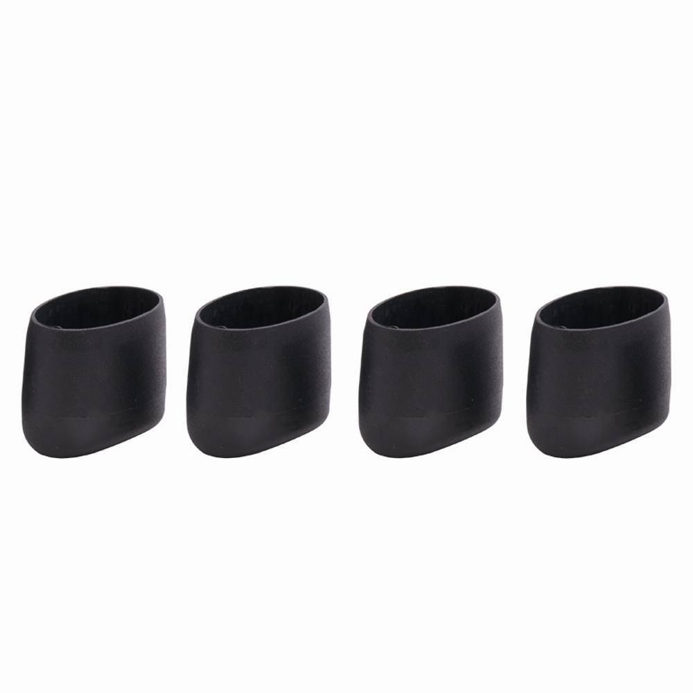 Siena Garden 515-24B18S Fusskappen, 38 x 25 mm, oval, unter anderem zu Larena Stuhl, schwarz, 4-teilig (1 Set)