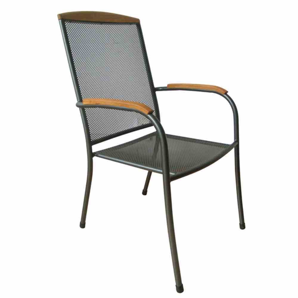 Siena Garden 511-81B18S Fusskappen, Ø 22 mm, rund, zu Cara Stapelsessel, schwarz (4er Pack)