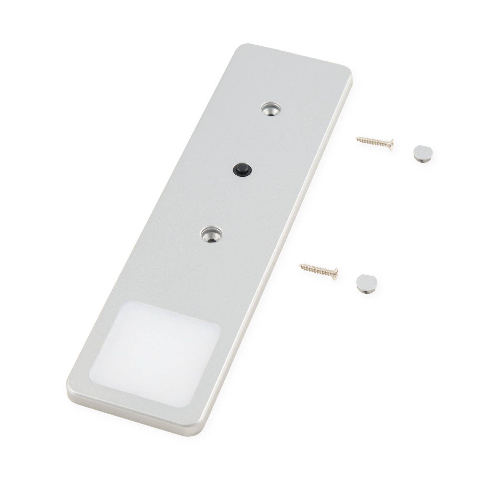 kalb | LED Unterbauleuchte Solid2, SET silbergrau, mech. Schalter, 3W