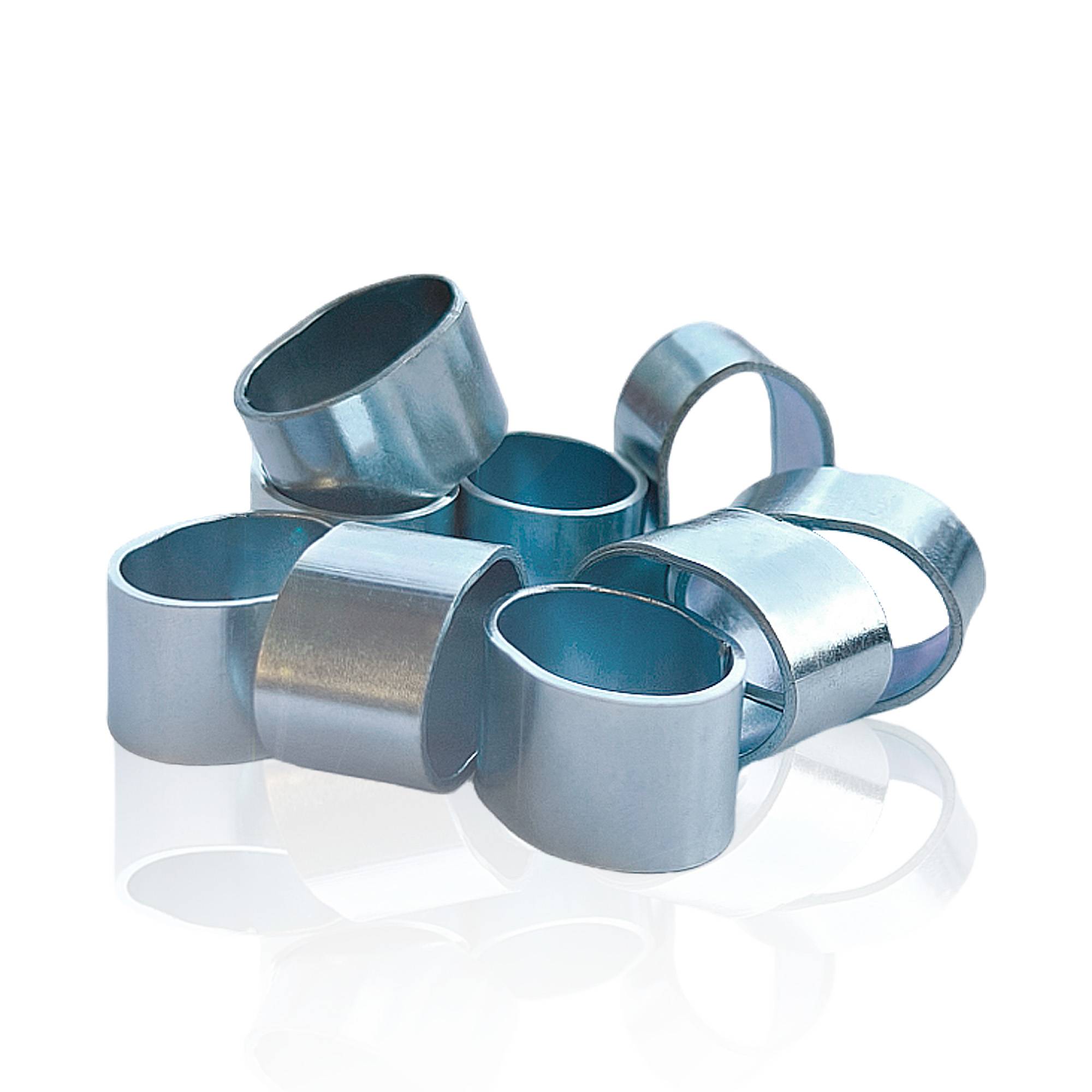 Dreamprint 10x Würgeklemme 10mm Klemme Pressklemme Expanderseil Planenseil Gummiseil Seil Seilklemme Stahl verzinkt