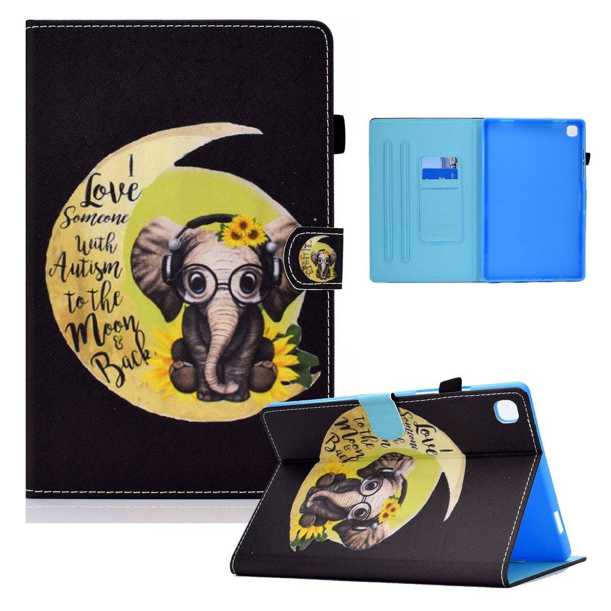 Für Tablet Motiv Muster Tasche Kunst-Leder Hülle Etuis Cover Schutz Case Zubehör