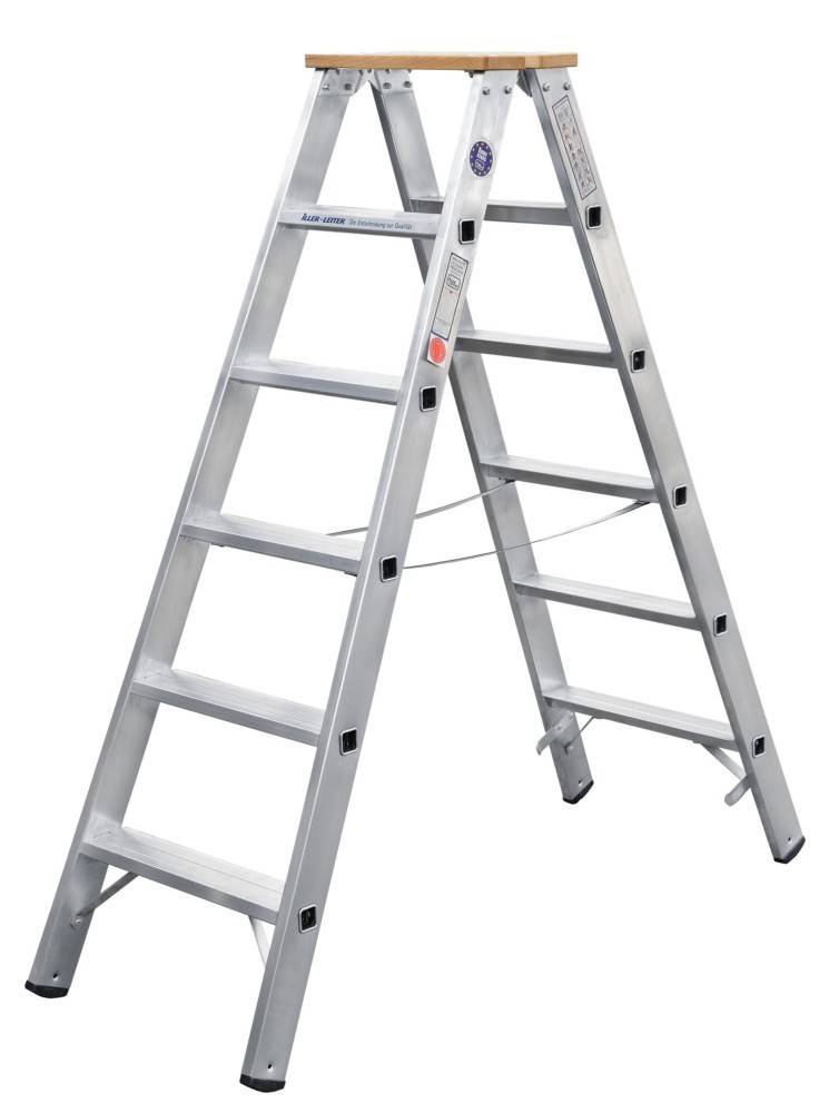 ILLER-LEITER Stufenstehleiter beidseit. 51706