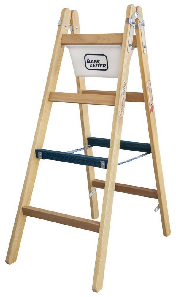 ILLER-LEITER Breitsprossenstehleiter 1104-7