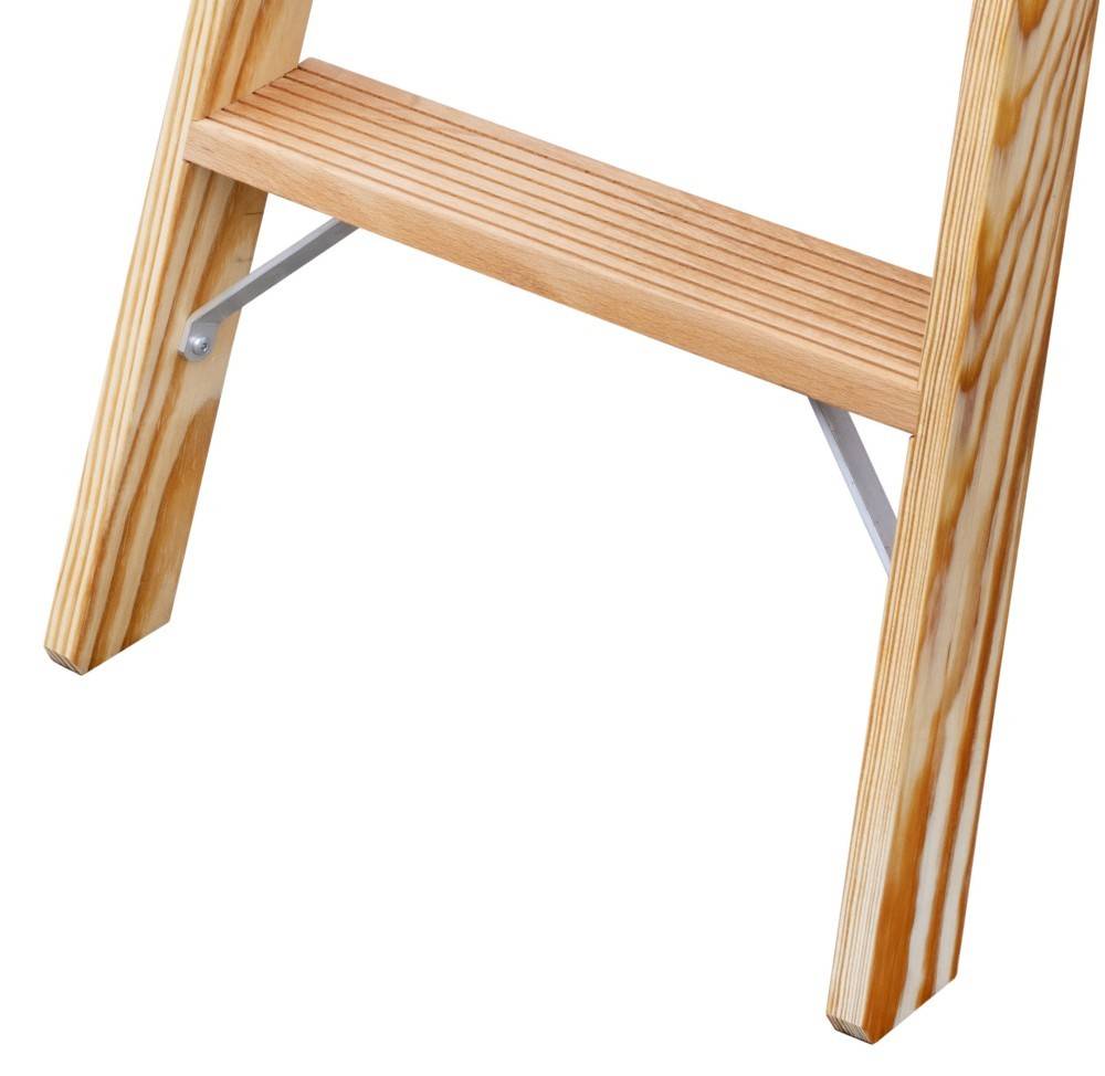 ILLER-LEITER Holz Stufen Stehleiter 2105-7