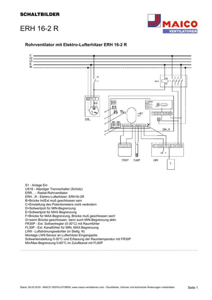 Maico Elektro-Lufterhitzer ERH 16-2 R
