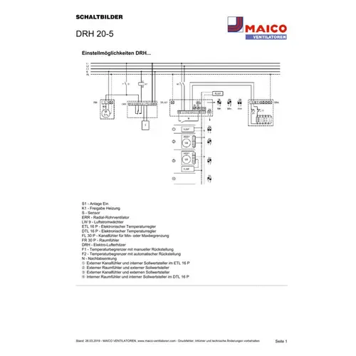 Maico Elektro-Lufterhitzer DRH 20-5 Maico Elektro-Lufterhitzer DRH 20-5
