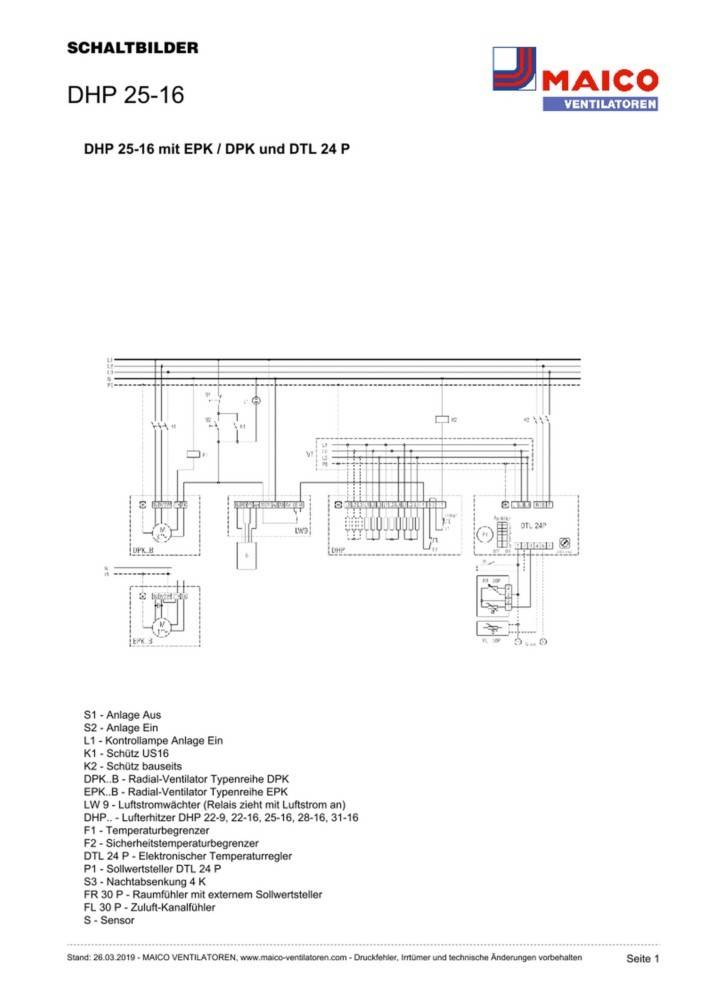 Maico Elektro-Lufterhitzer DHP 25-16