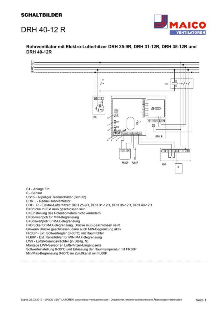 Maico Elektro-Lufterhitzer DRH 40-12 R