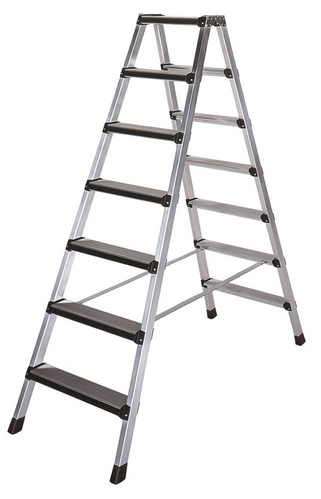 ILLER-LEITER Stufenstehleiter Alu elox. 48103