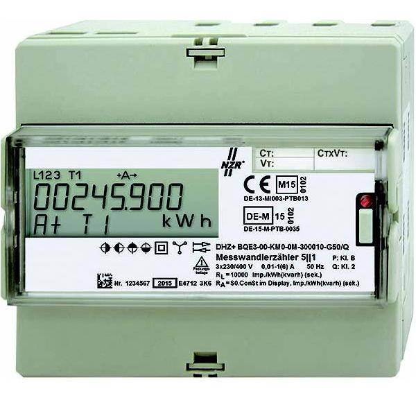 NZR Wechsel-/Drehstromzähler DHZ+2QS0MID47320205