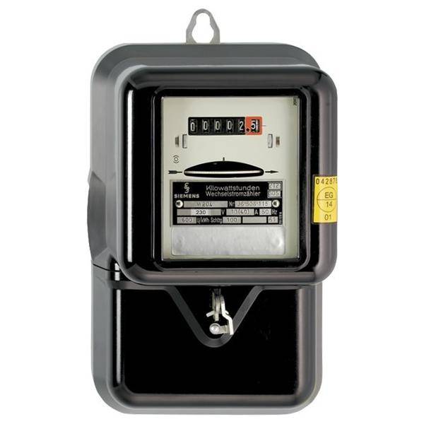 Ein analoger Stromzähler, der eine Ablesung von 251 Kilowattstunden anzeigt. Der Zähler hat ein schwarzes Gehäuse und mehrere Zifferblätter.
