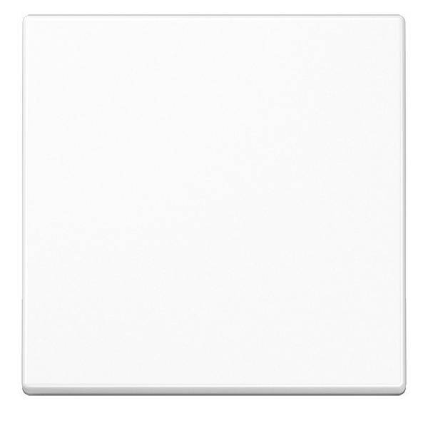 Ein einfaches weißes Keramikquadrat mit glatten Kanten und glänzender Oberfläche.