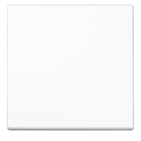 Ein schlichtes weißes quadratisches Fliese mit einer glatten, glänzenden Oberfläche.