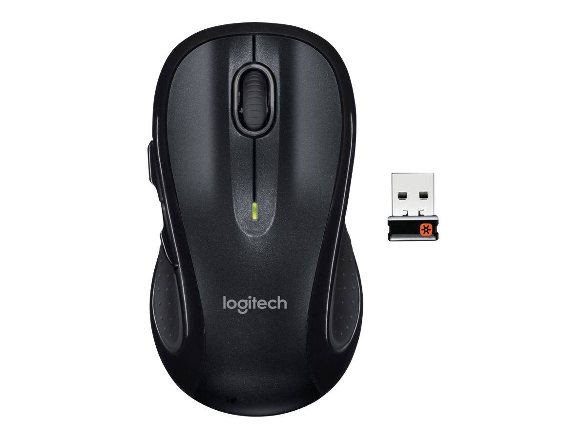 Logitech M510 - Maus - Für Rechtshänder - Laser - 7 Tasten - kabellos - 2.4 GHz - kabelloser Empfänger (USB)