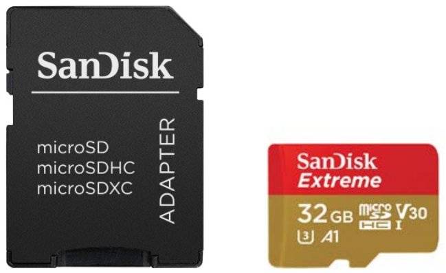 SanDisk Extreme - Flash-Speicherkarte (microSDHC/SD-Adapter inbegriffen)