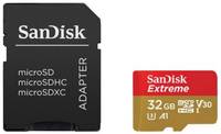 SanDisk Extreme - Flash-Speicherkarte (microSDHC/SD-Adapter inbegriffen)