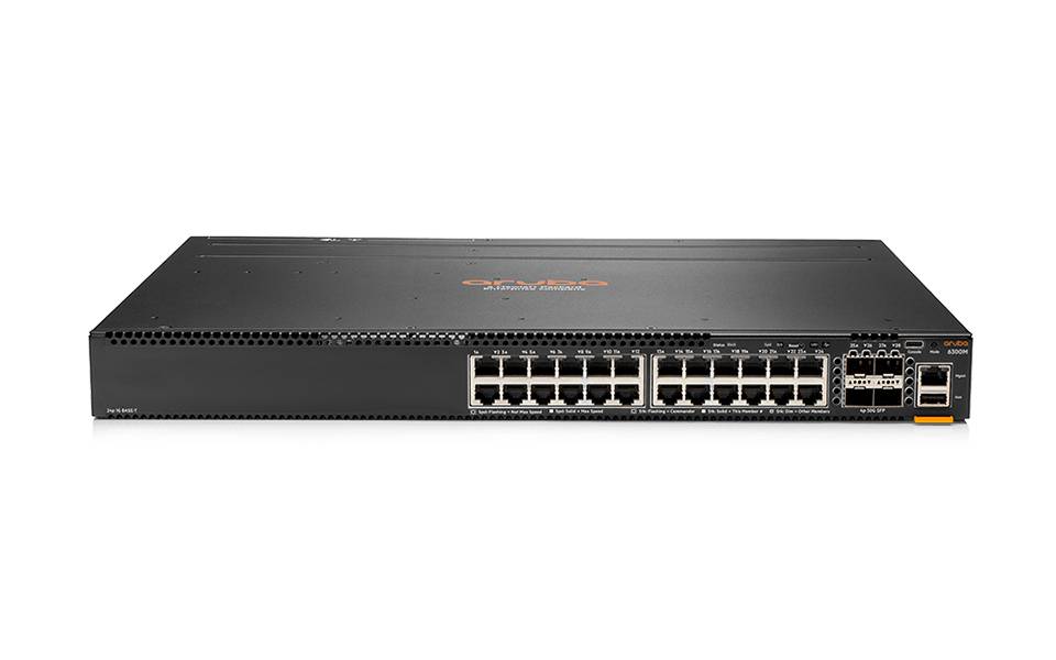 HPE Aruba 6300M - Switch - L3 - managed - 24 x 10/100/1000 + 4 x 1 Gigabit / 10 Gigabit / 25 Gigabit / 50 Gigabit SFP56