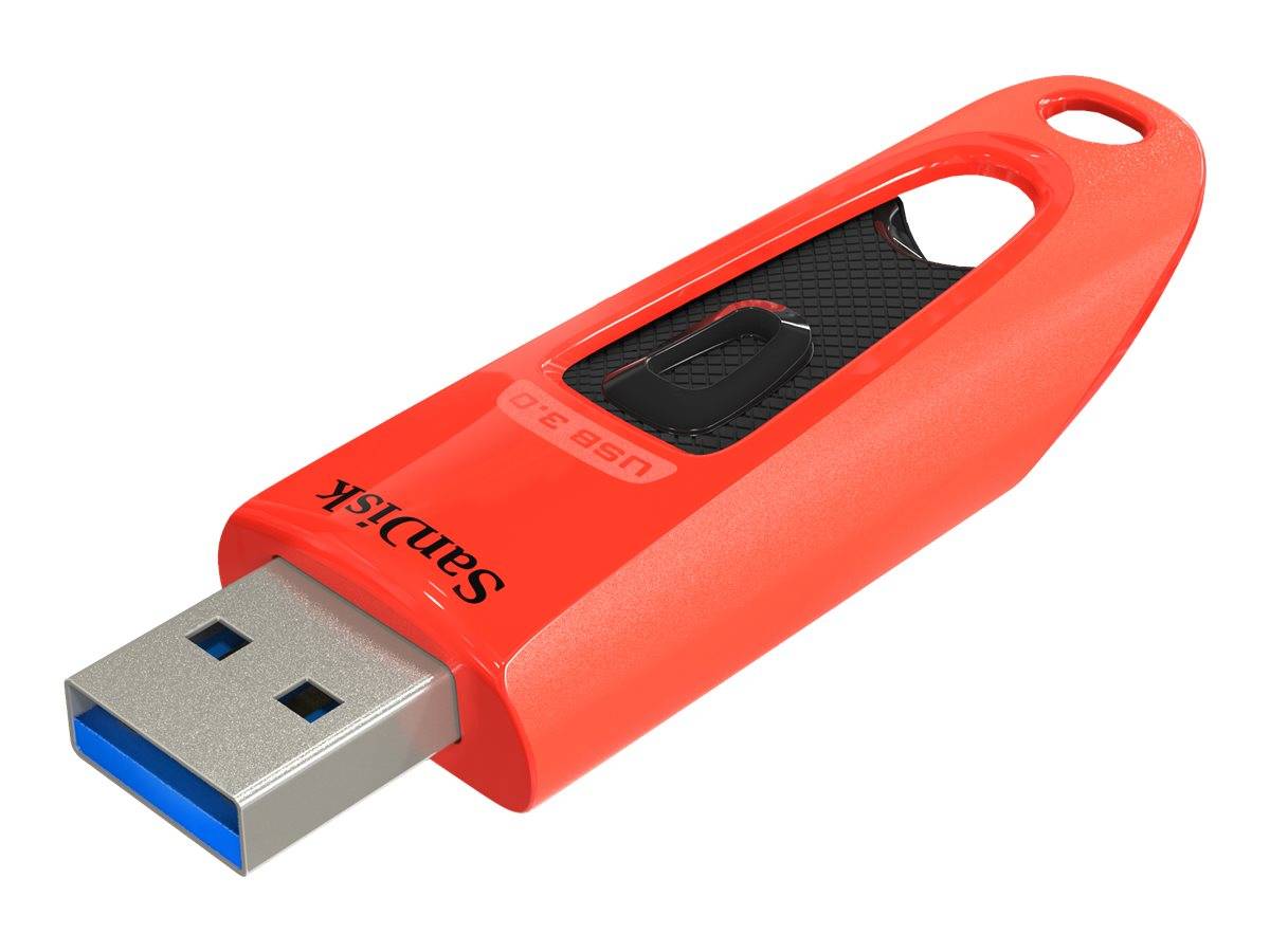 SanDisk Ultra - USB-Flash-Laufwerk - 64 GB - USB 3.0 - Blau, Rot (Packung mit 2)