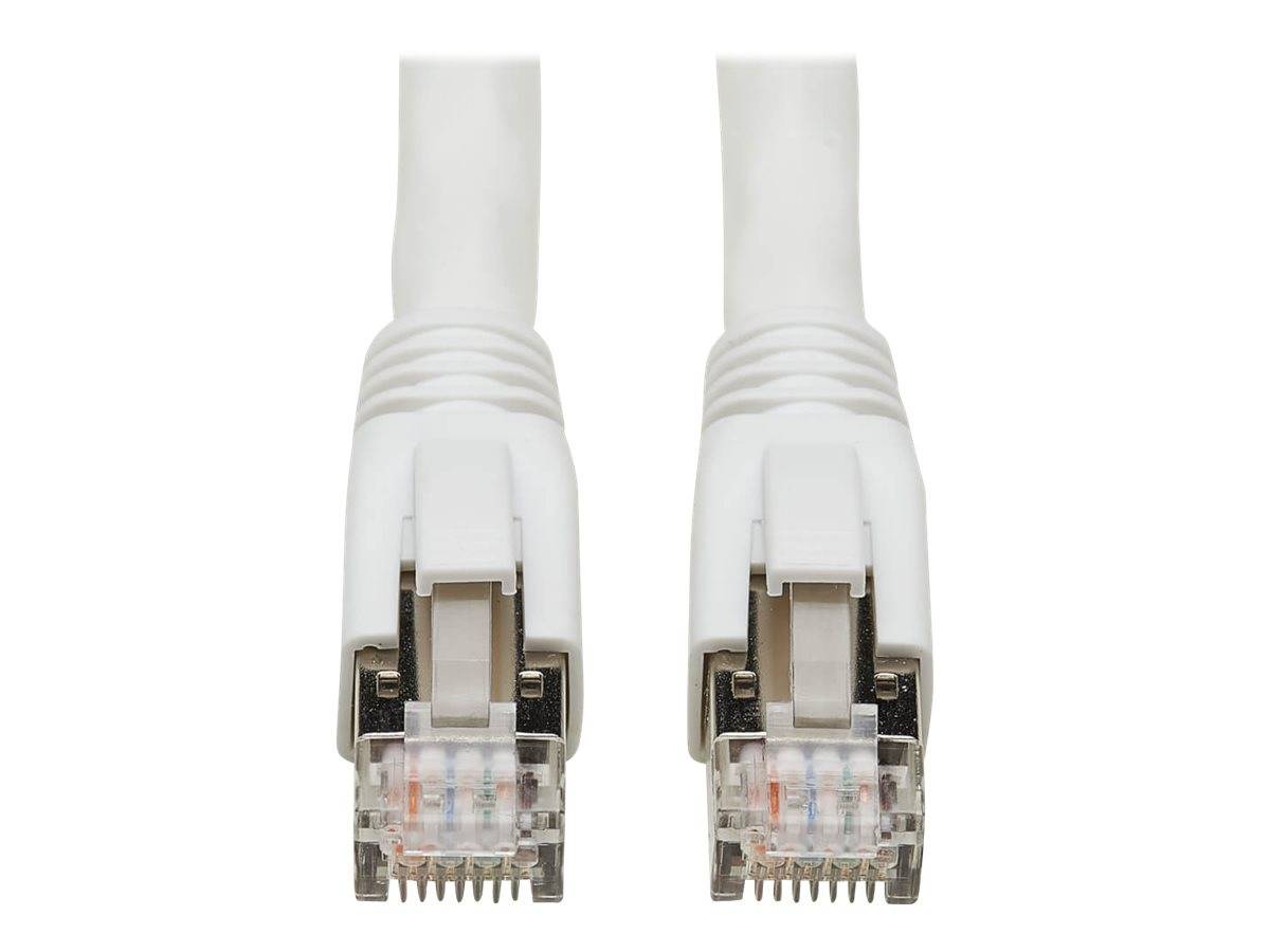 Tripp Cat8 25G/40G-Certified Snagless S/FTP Ethernet Cable (RJ45 M/M) - PoE - Wh