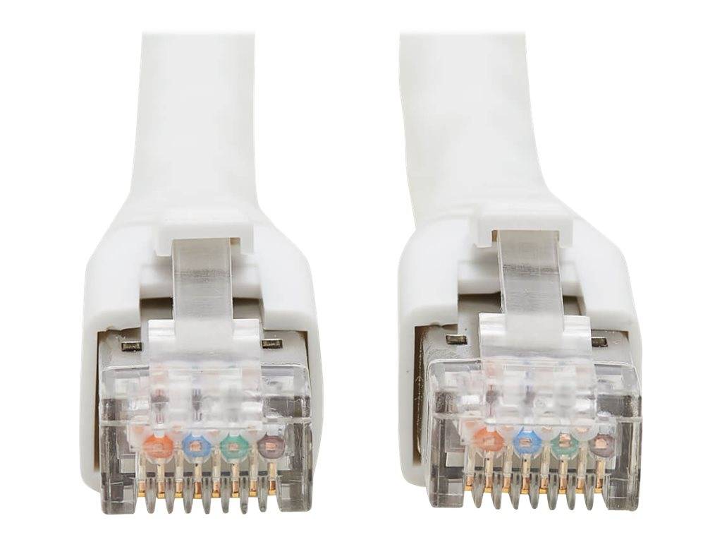 Tripp Cat8 25G/40G-Certified Snagless S/FTP Ethernet Cable (RJ45 M/M) - PoE - Wh