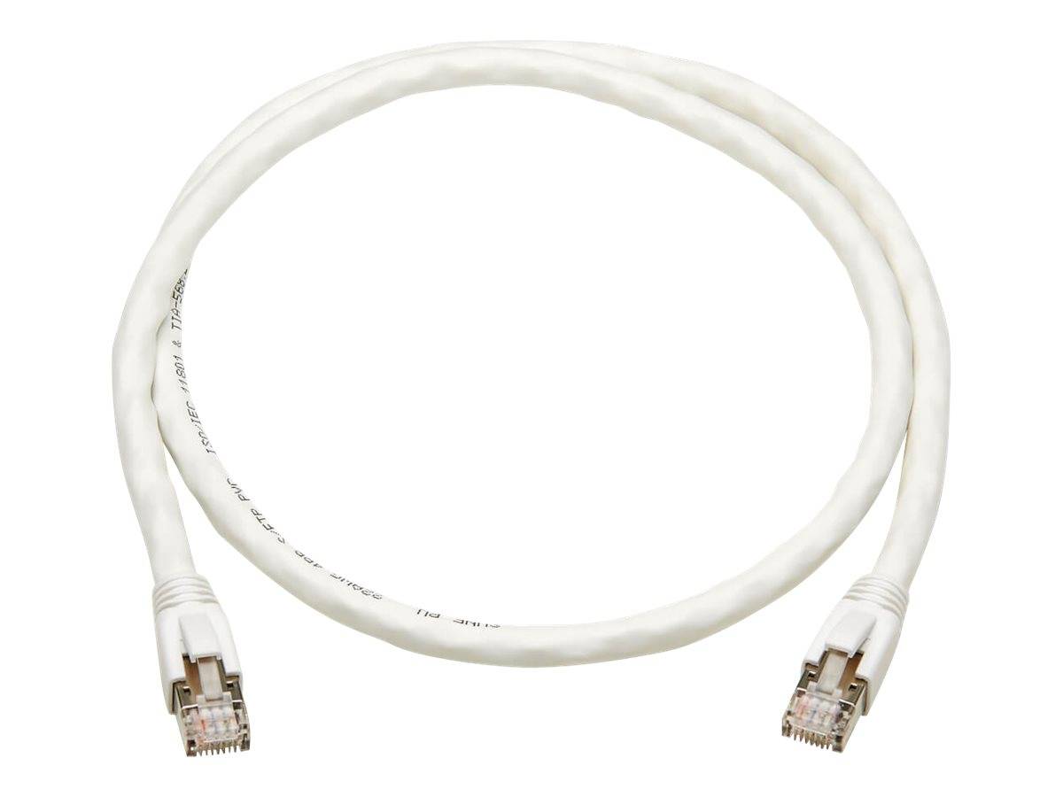 Tripp Cat8 25G/40G-Certified Snagless S/FTP Ethernet Cable (RJ45 M/M) - PoE - Wh