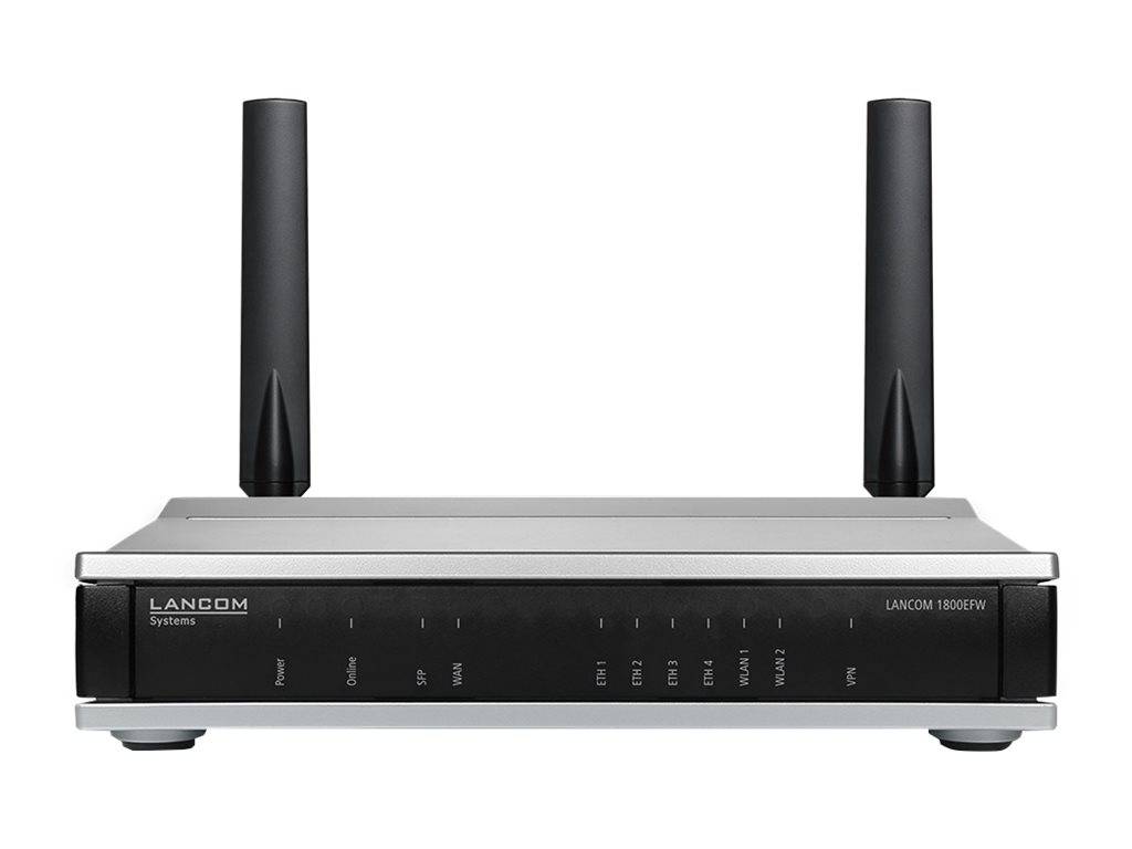 Lancom 1800EFW - - Wireless Router - 5-Port-Switch - 1GbE - Wi-Fi 6 - Dual-Band