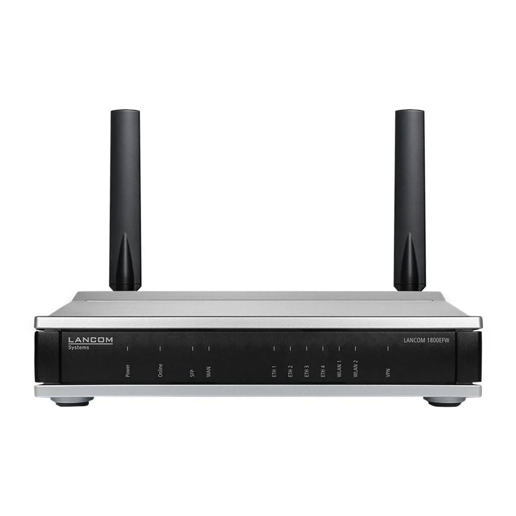 Lancom 1800EFW - - Wireless Router - 5-Port-Switch - 1GbE - Wi-Fi 6 - Dual-Band