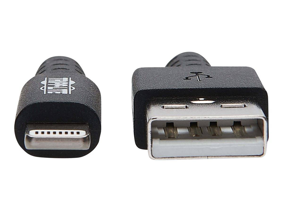 TRIPP - Eaton Tripp Lite Series Heavy-Duty USB-A to Lightning Sync/Charge Cable, MFi Certified - M/M, USB 2.0, 10 ft. (3