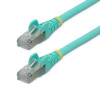 StarTech.com 1m CAT6a Ethernet Cable - Aqua - Low Smoke Zero Halogen (LSZH)
