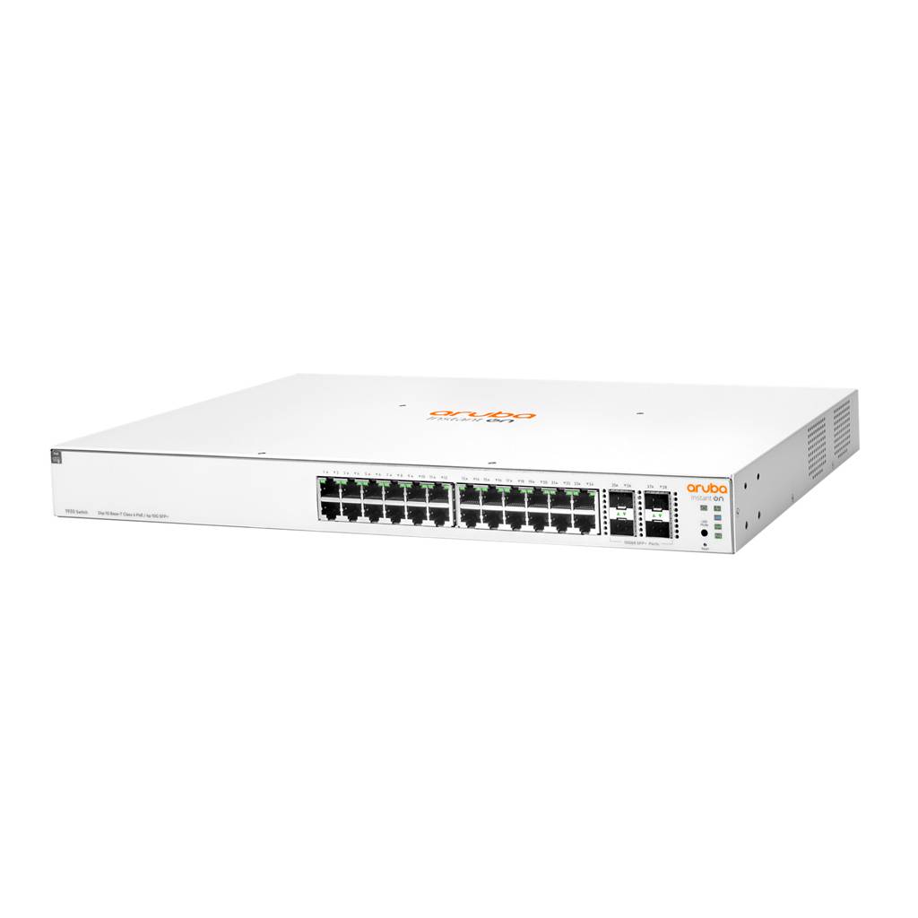 HPE Networking Instant On 1930 24G Class4 PoE 4SFP/SFP+ 370W Switch - Switch - L3 - managed - 24 x 10/100/1000 (PoE)