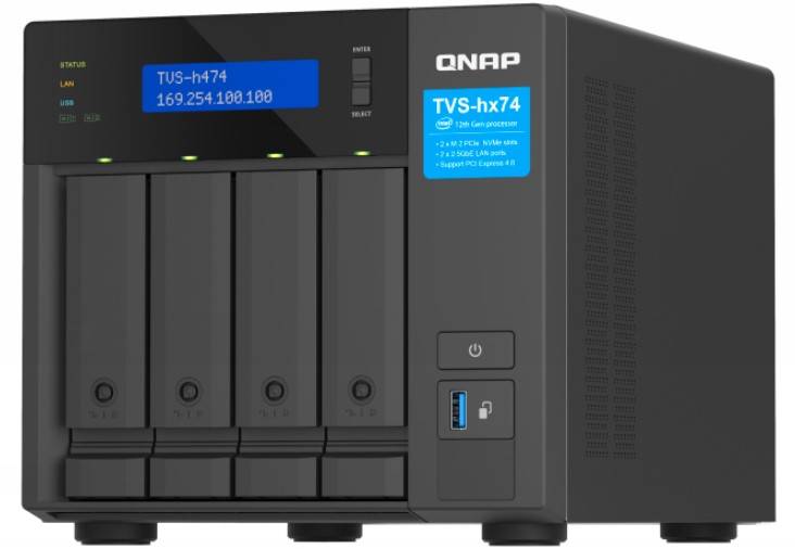 QNAP TVS-H474 - NAS-Server - 4 Schächte - SATA 6Gb/s