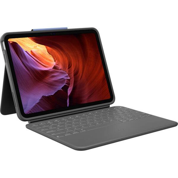 Logitech Rugged Folio QWERTY-Layout, grey
