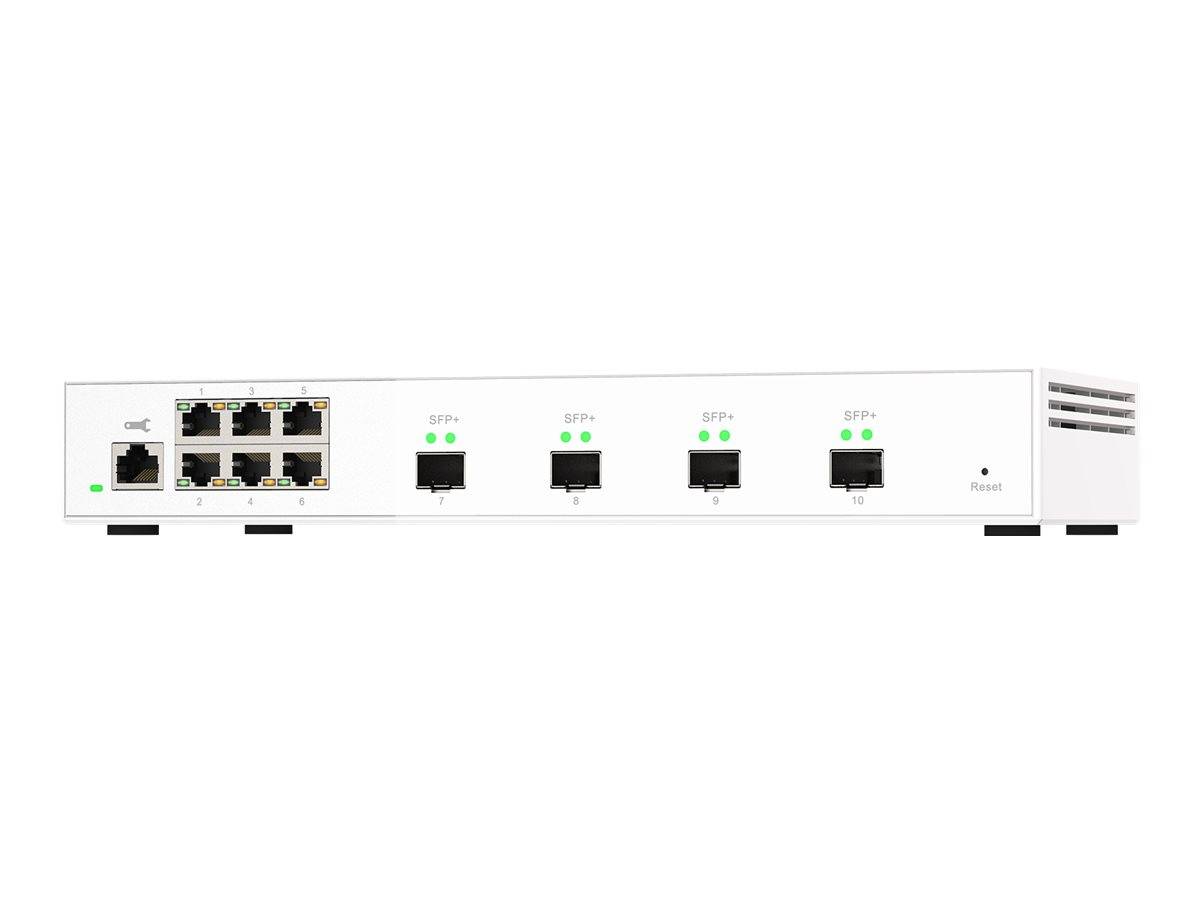 QNAP QSW-M2106-4S - Switch - managed - 6 x 2.5GBase-T + 4 x 10Gb Ethernet SFP+ -