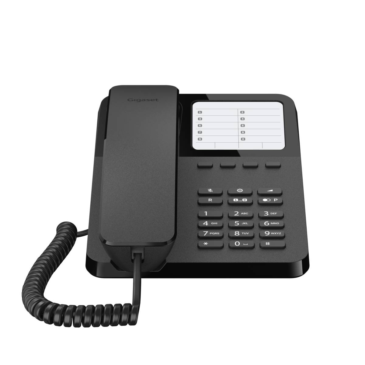 Gigaset Desk 400 - Telefon mit Schnur - Schwarz - MFV- /Impulswahl - Wahlwiederh