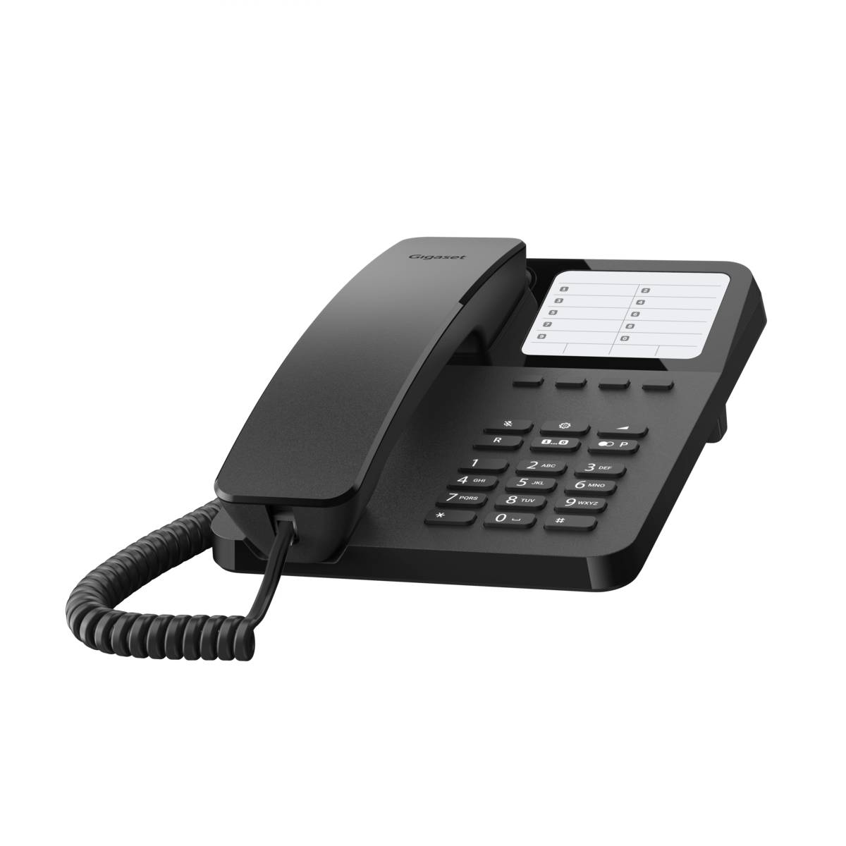 Gigaset Desk 400 - Telefon mit Schnur - Schwarz - MFV- /Impulswahl - Wahlwiederh