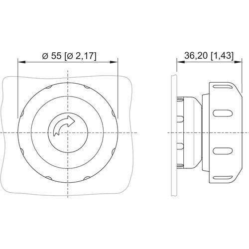 Stahl Pilzsperrtaster 8602C3-015-S