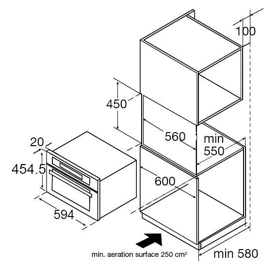 Amica EB-Backofen m.Mikrowelle EBC 841 600 E
