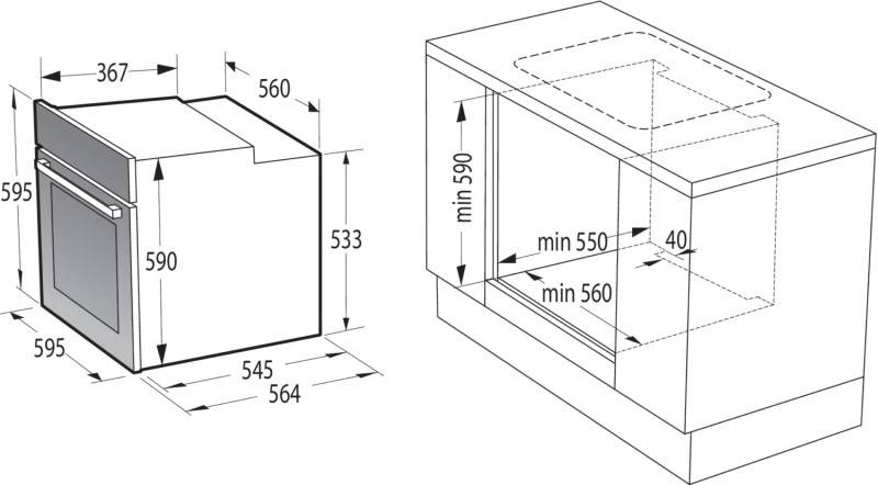 Gorenje EB-Herd Dampf BCS 6737E06X