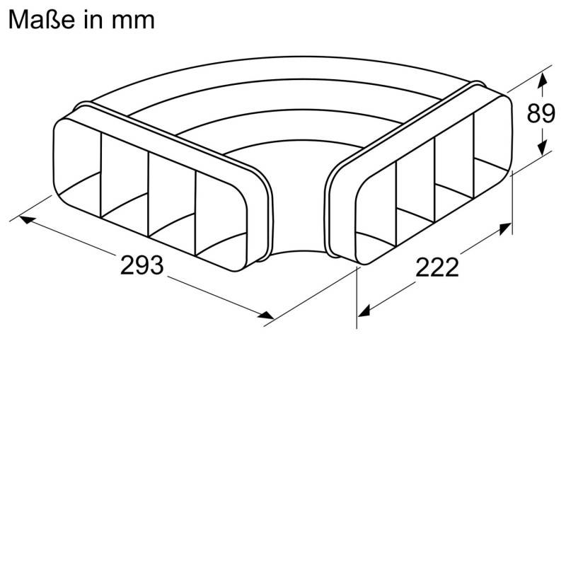 Bosch MDA Flachkanalbogen HEZ9VDSB1