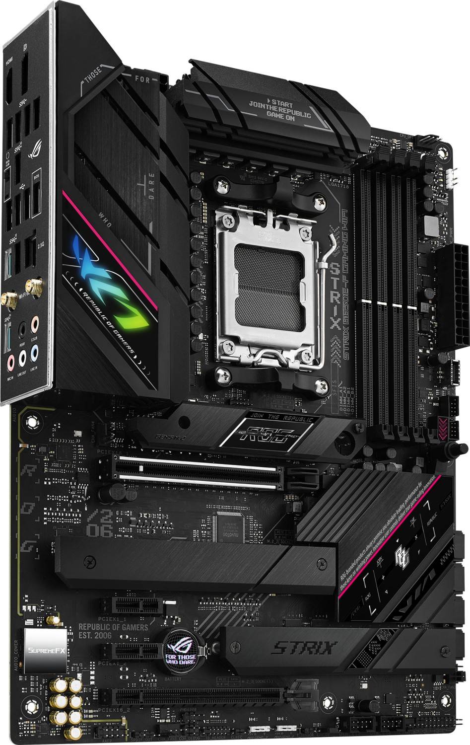 ASUS ROG Strix B650E-F Gaming WiFi - Motherboard - ATX - Socket AM5 - AMD B650 Chipsatz - USB-C 3.2 Gen 2x2, USB-C 3.2 G