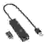Sharkoon 3-Port USB 3.2 Gen 1 Alu HubPlug & Play / Robustes Aluminiumgehäuse