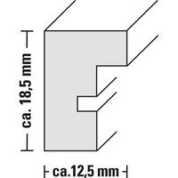 Hama Waves, MDF-Platten, Braun, Einzelbilderrahmen, Tisch, Wand, 13 x 18 cm, Rechteckig