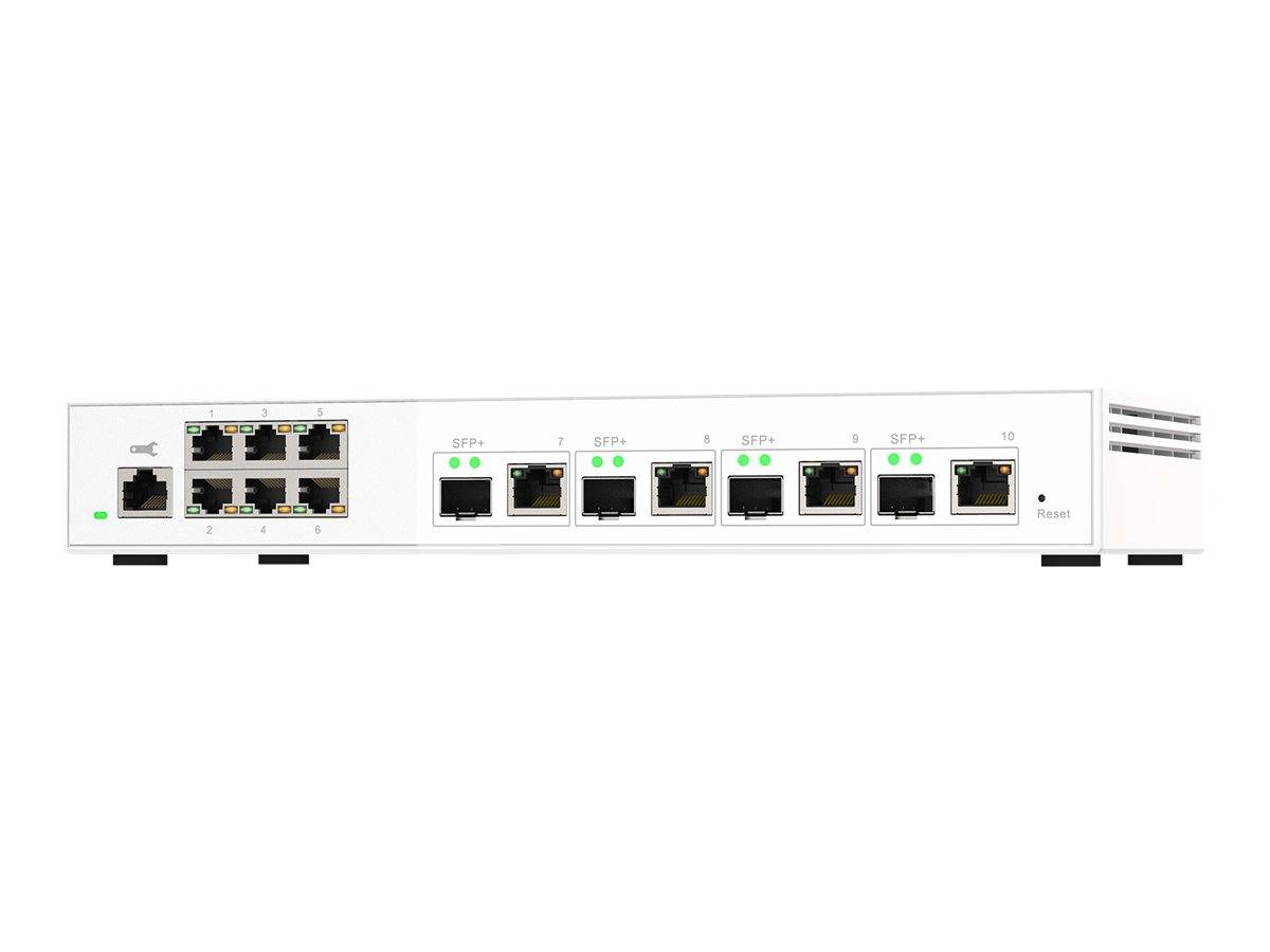 QNAP QSW-M2106-4C - Switch - managed - 6 x 2.5GBase-T + 4 x combo 10 Gigabit SFP