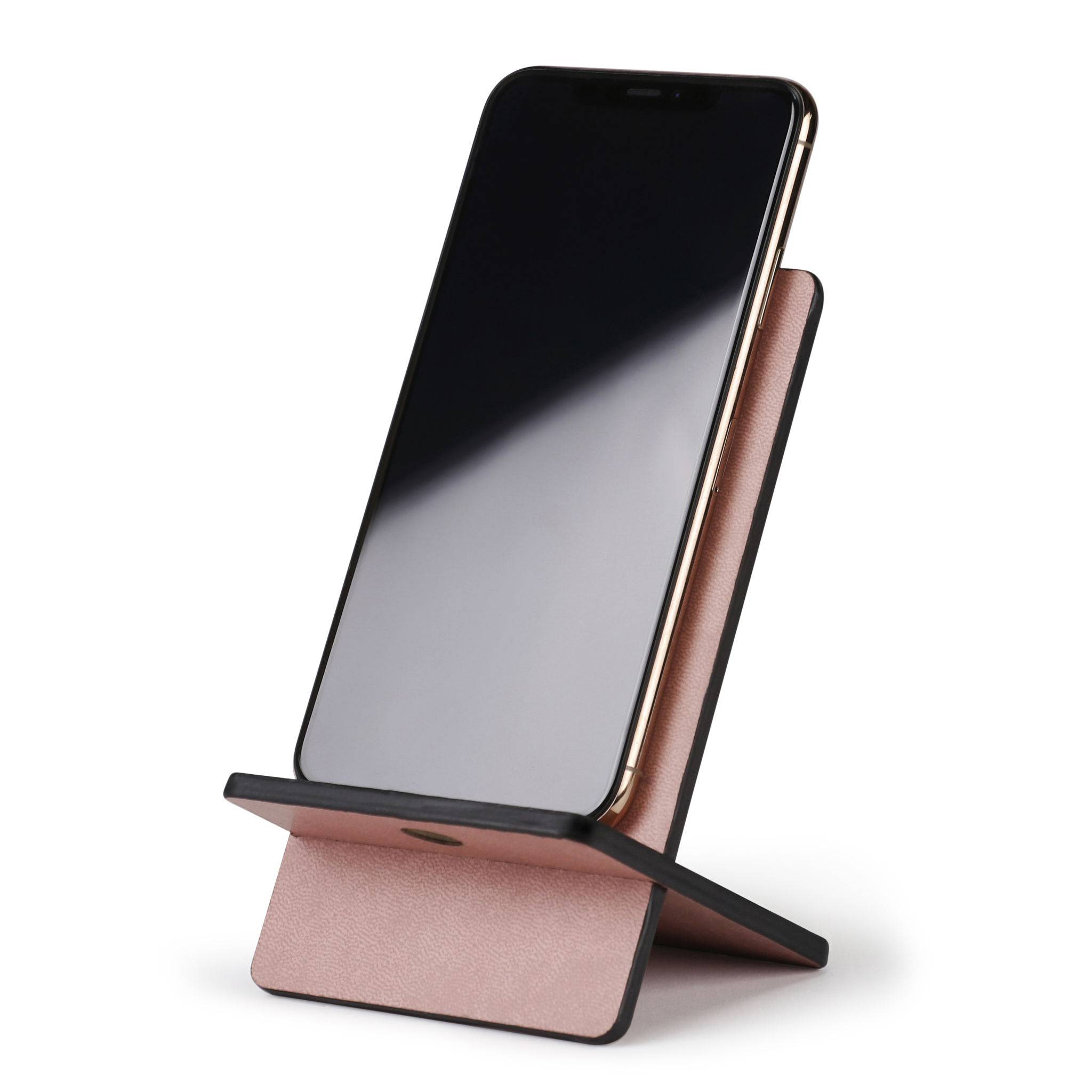 Rhodia Handyhalter italienischem Kunstleder 13x8x8,5 cm Rosenholz 194415C