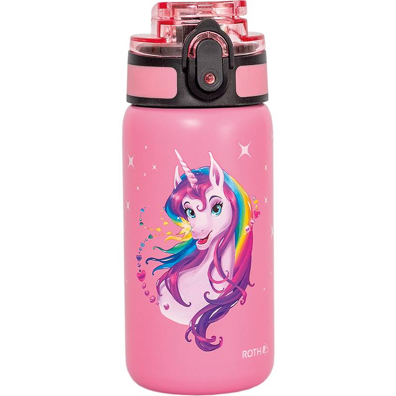 ROTH Isolier-Trinkflasche "Einhornportrait", 350 ml