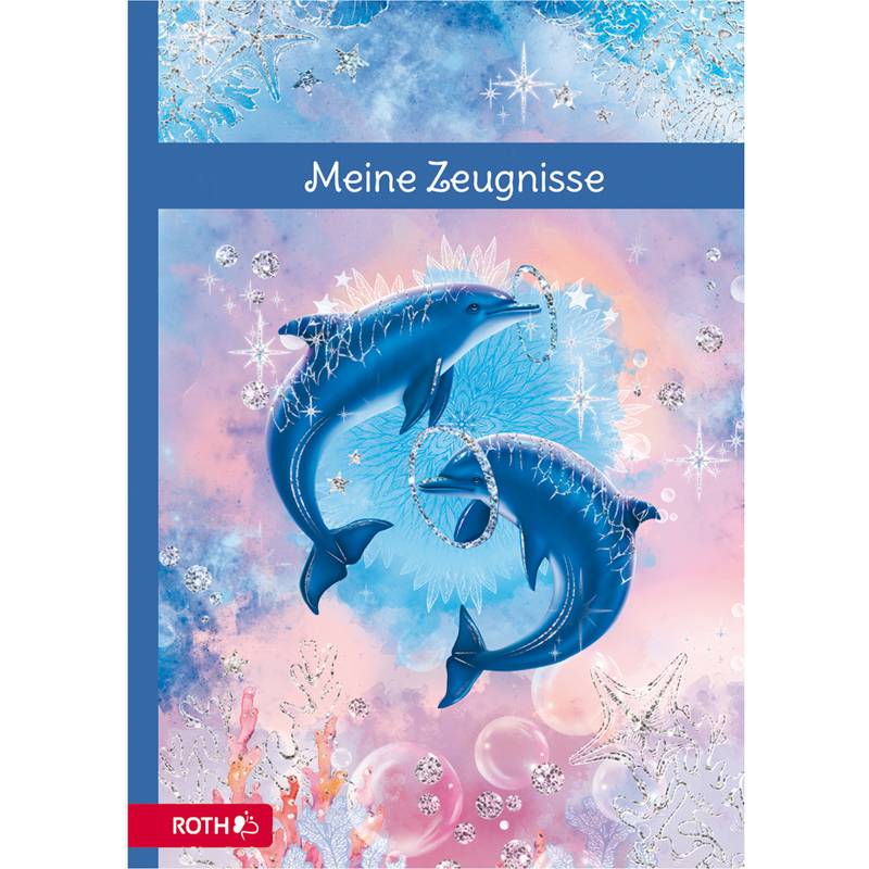 ROTH Zeugnismappe "Delfine", mit Design und Effekt