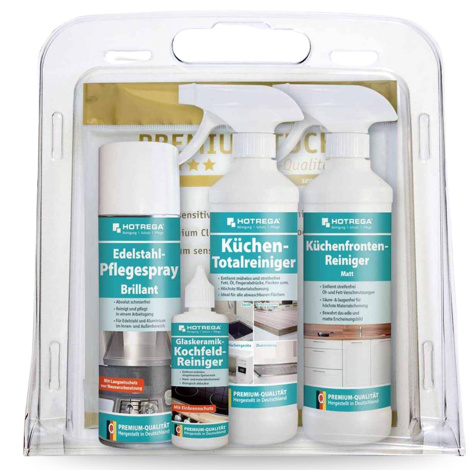 HOTREGA Küchenset Reinigung & Pflege Matt 5-teilig